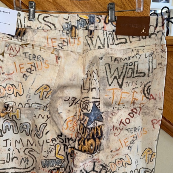 Air Jordan Carpenter Pants Legend Men's Graphic Print Pants Sz 36 - Picture 13 of 16